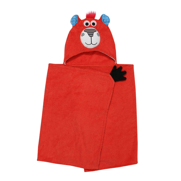 Kids Plush Terry Hooded Bath Towel