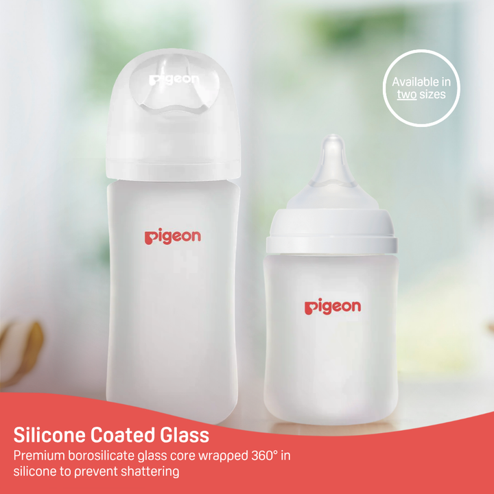 Silicone Glass Bottle 5oz with SS Nipple (0M+)