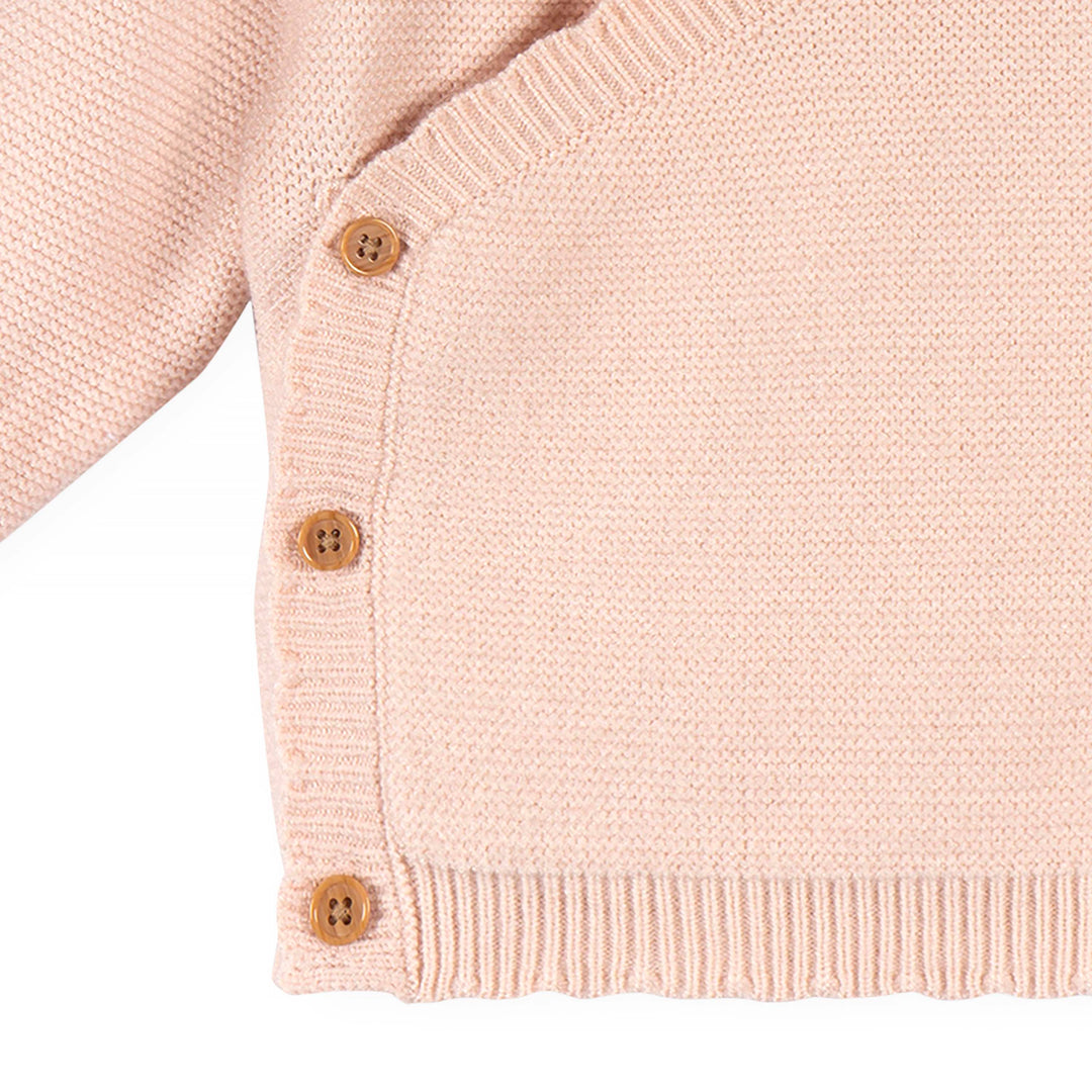 Just Born by Gerber Baby Girl 2-Piece Scalloped Sweater - PINK