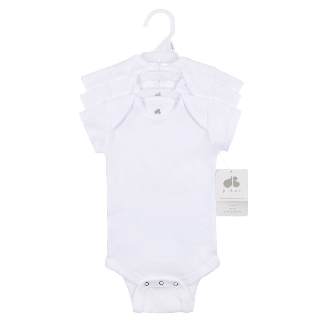 JUST BORN Onesies Short Sleeve 3 Pack