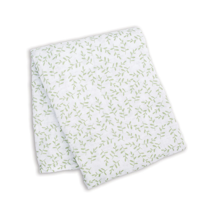 Swaddle Blanket Muslin Cotton LG- Greenery