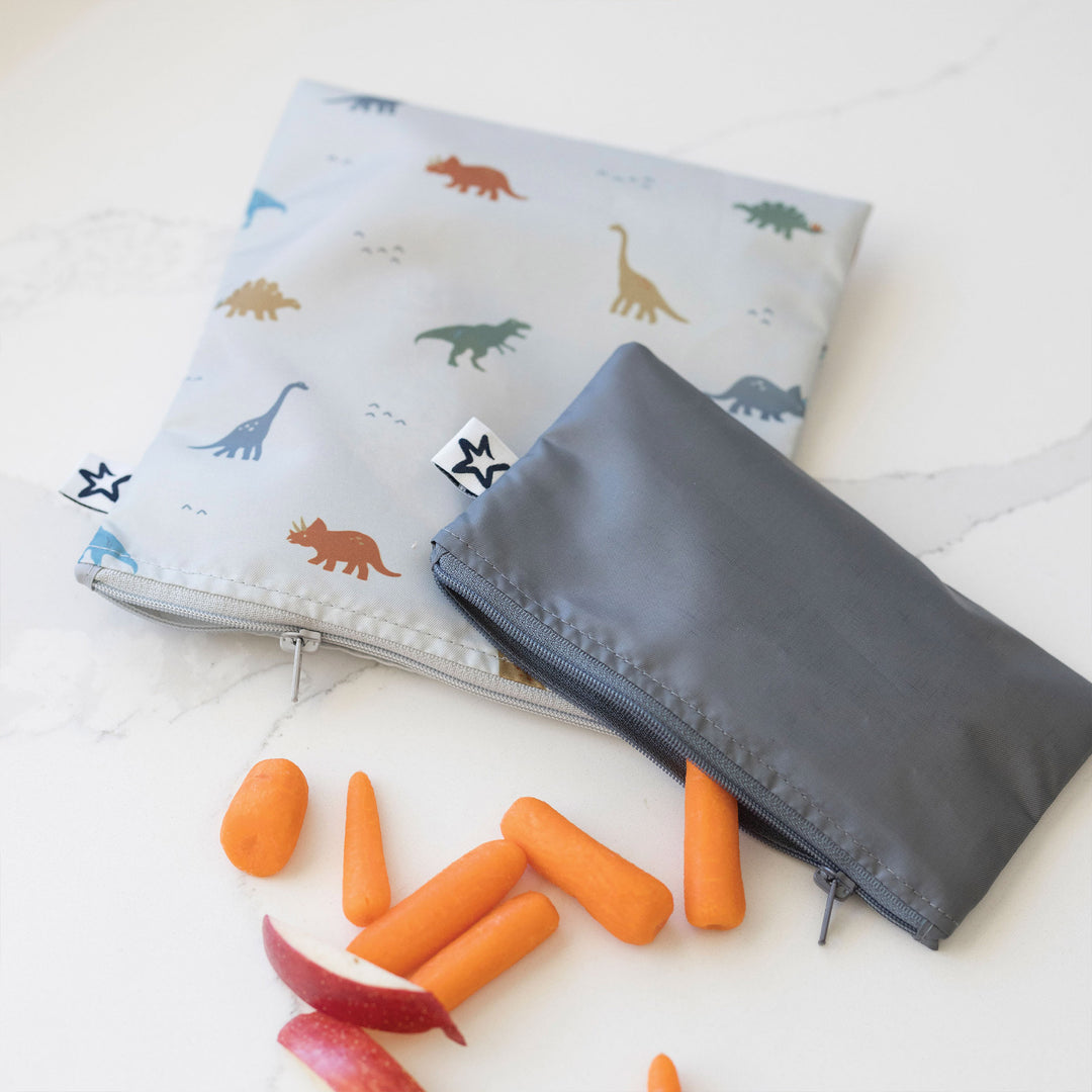 Reusable Snack Bags 5 Pack - Dinosaur