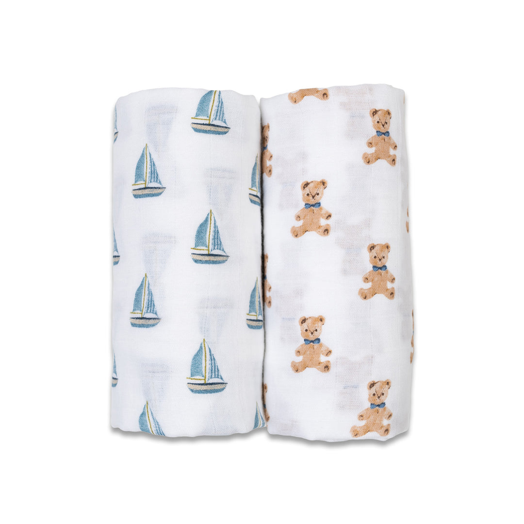 2pk Cotton Muslin Swaddle Blanket - 40x40