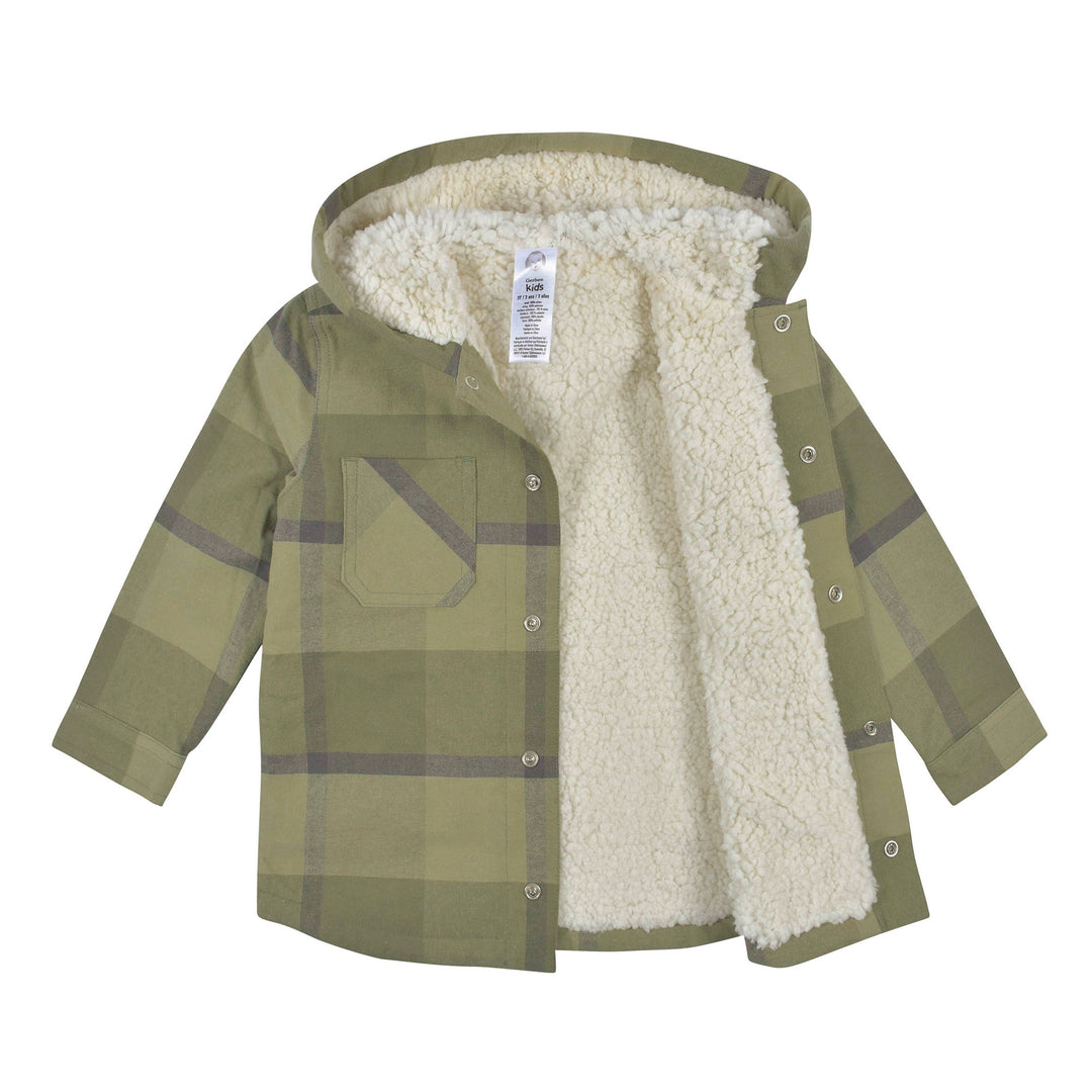 2-Piece Baby & Toddler Boys Green Plaid Jacket & Jogger Set