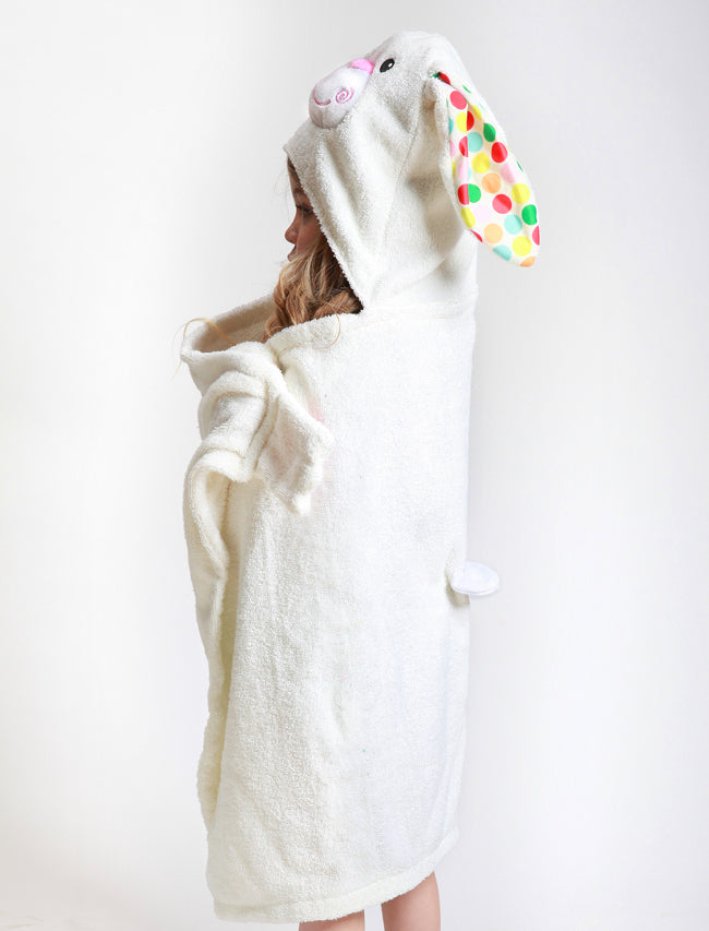 Kids Plush Terry Hooded Bath Towel