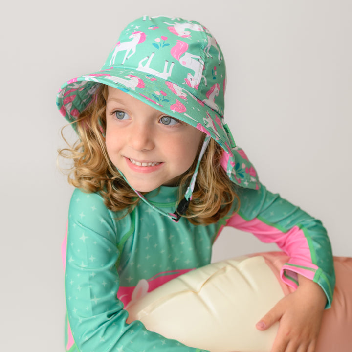 UPF50+ Baby-Toddler Cape Sun Hat