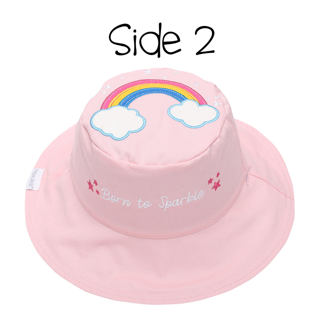 Kids UPF50+ Sun Hat - Rainbow/Unicorn