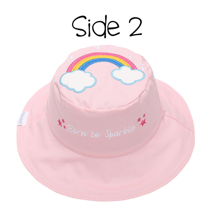 Kids UPF50+ Sun Hat - Rainbow/Unicorn