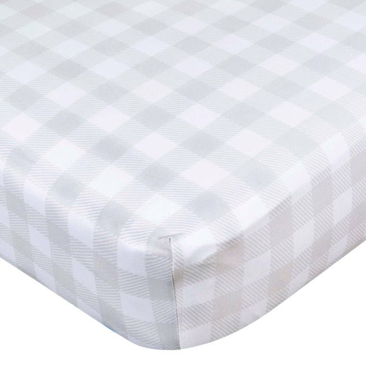 Gerber - OP2304 - 1pk Knit Crib Sheet - Celestial - Checker Knit Crib Sheet - Celestial - Checker 013618469022