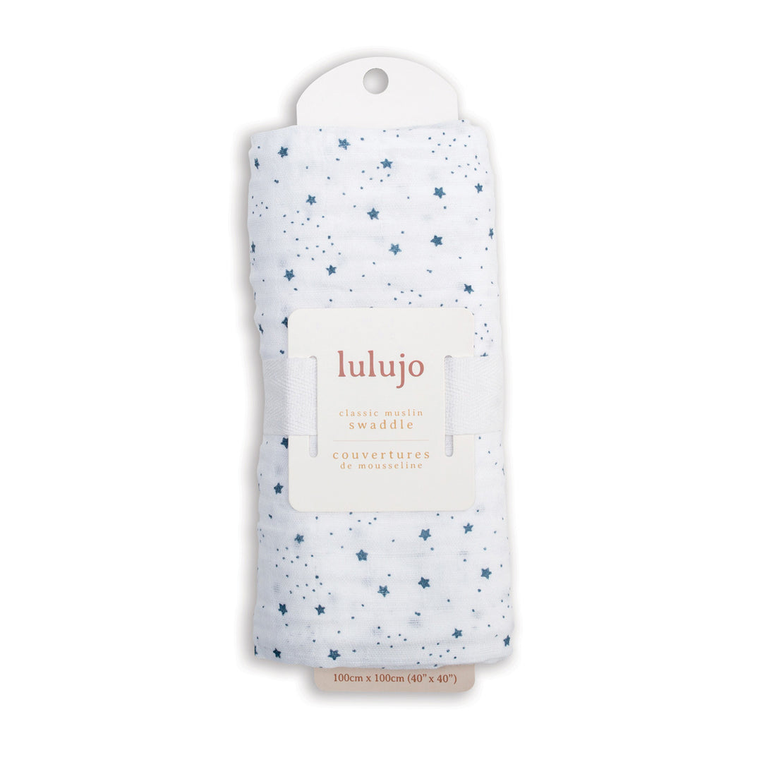 Swaddle Blanket Muslin Cotton LG- Stars