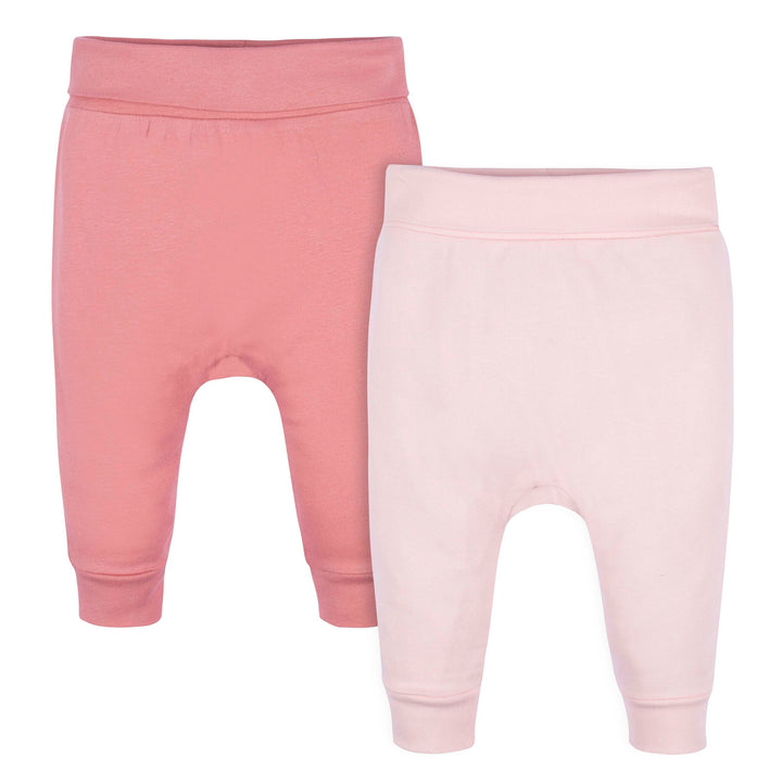 d - Gerber - OP2222 - 2 Pack Pants - Appley Sweet - 6-9M Gerber 2-Pack Baby Girls Appley Sweet Pants 013618356315