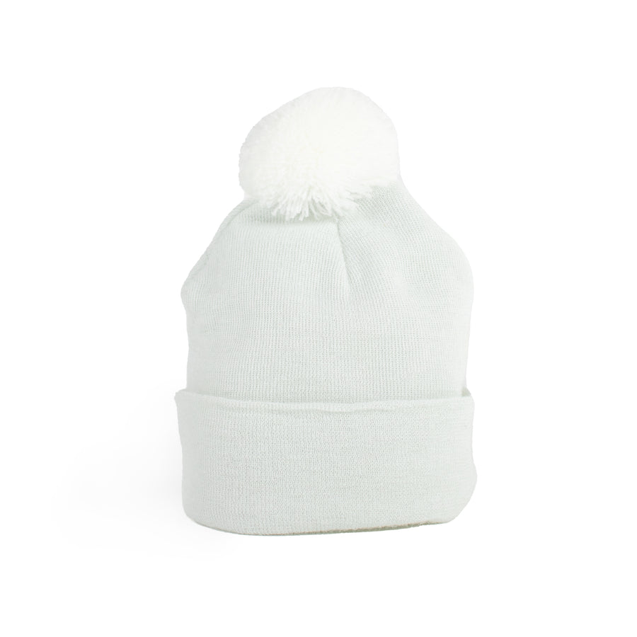 Kidcentral - Newborn Baby Knitted Hat - Single Pompom - Grey Newborn Hat - Single Pompom - Grey 808177020117