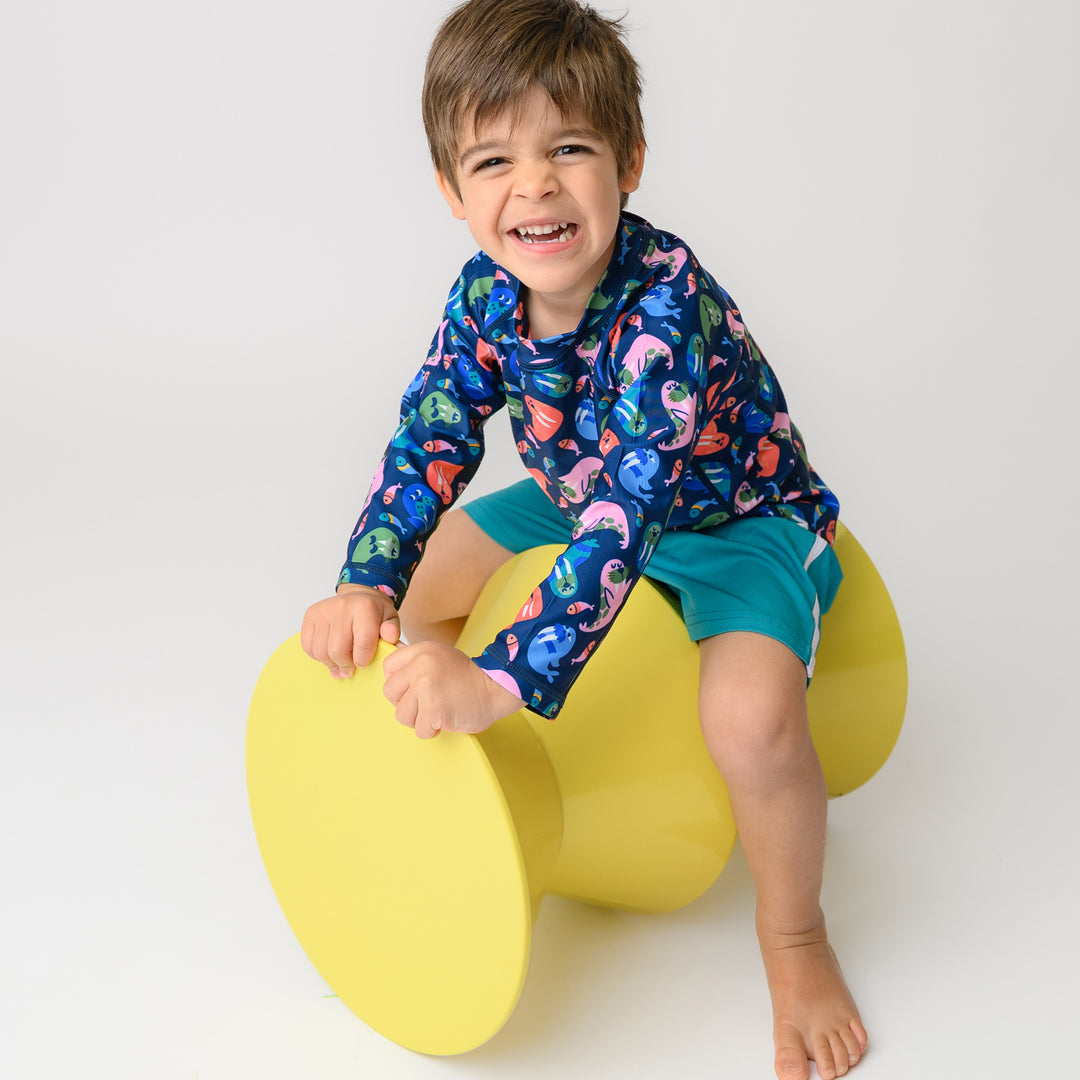 Rashguard Swim Top + Short Set