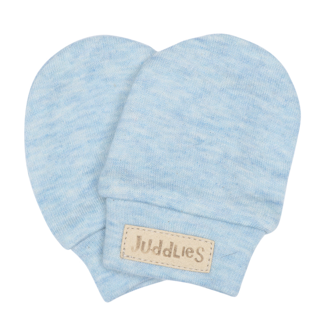 Juddlies - Breathe EZE Scratch Mitts - Blue Fleck Breathe EZE Scratch Mitts - Blue Fleck 821436003546