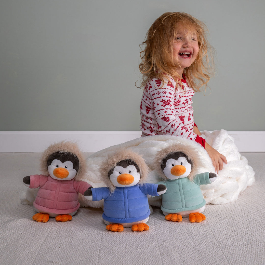Holiday Puffy Coat Penguins Assortment - 7"