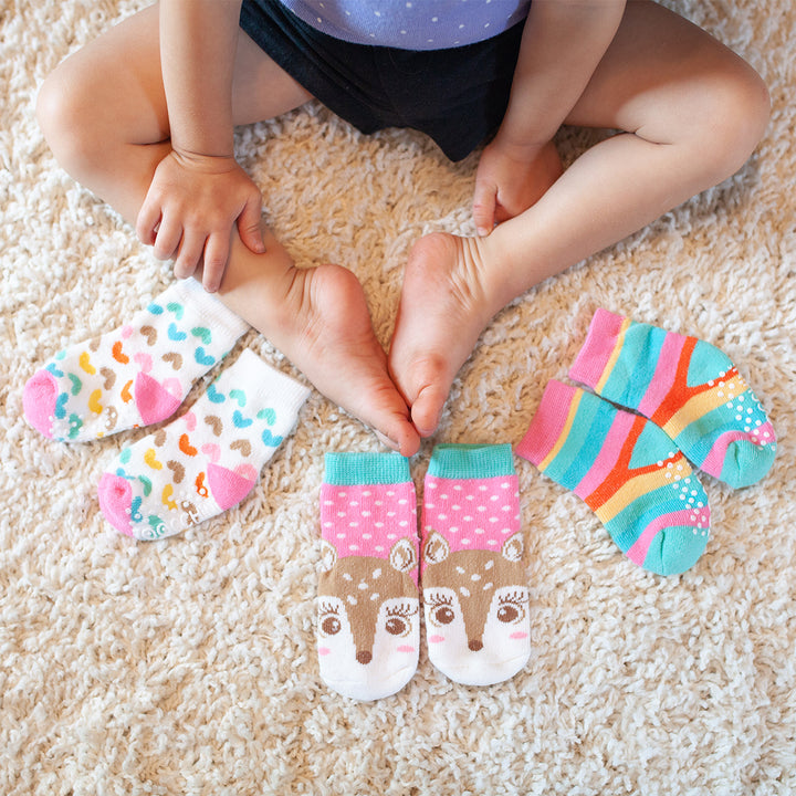 Comfort Terry Socks Set - 3 Pair -  Fiona the Fawn 0-24M