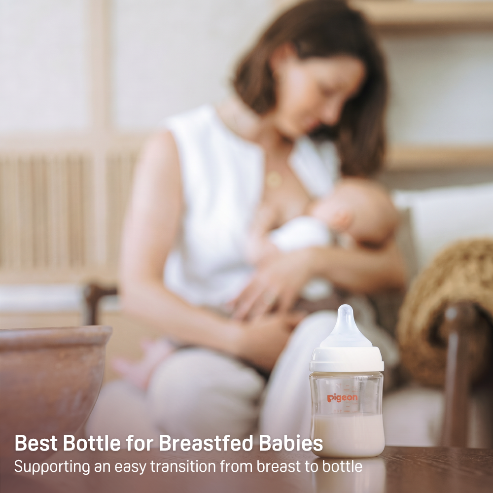 Glass Bottle 8oz with M Nipple (3M+)