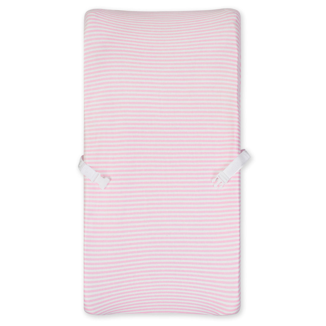 d - Gerber - 1 Pack - Organic Changing Pad Cover - Pink Gerber® 1-Pack Girls Organic Pink Changing Pad Cover 032633122149