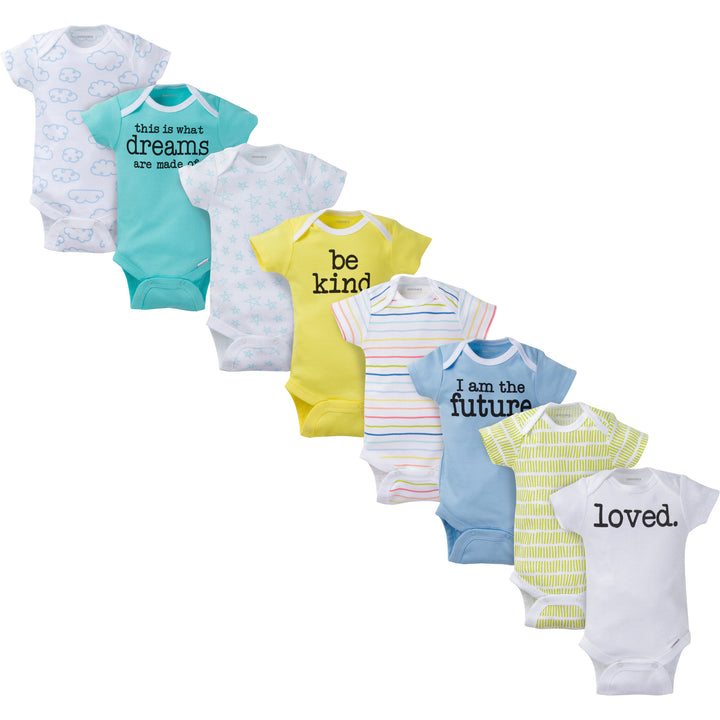 Short Sleeve Bodysuit Onesies - 8pk