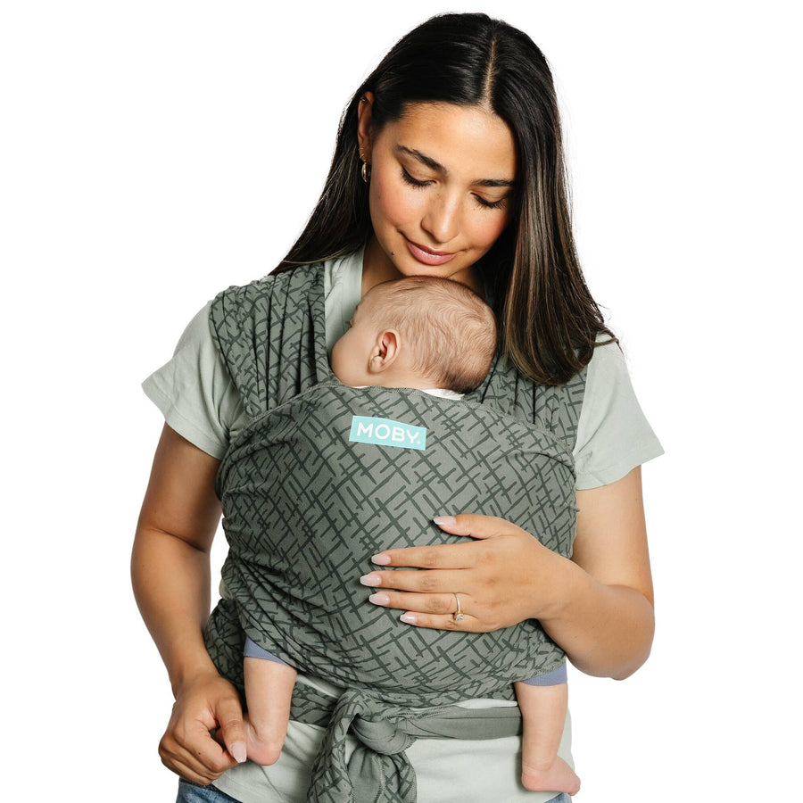 d - Moby - Classic Wrap - Olive Etch Classic Wrap Baby Carrier - Olive Etch 818770016721