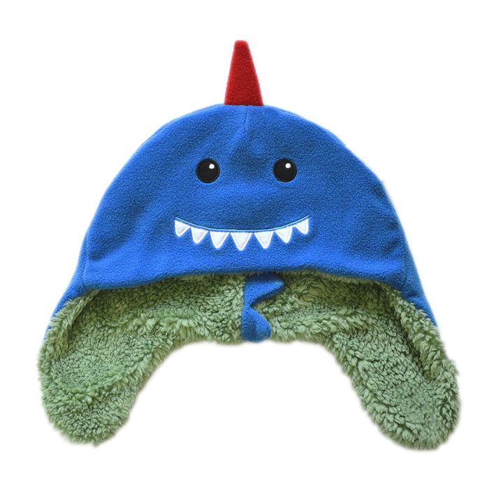 Reversible Sherpa Hat - Dino/Shark