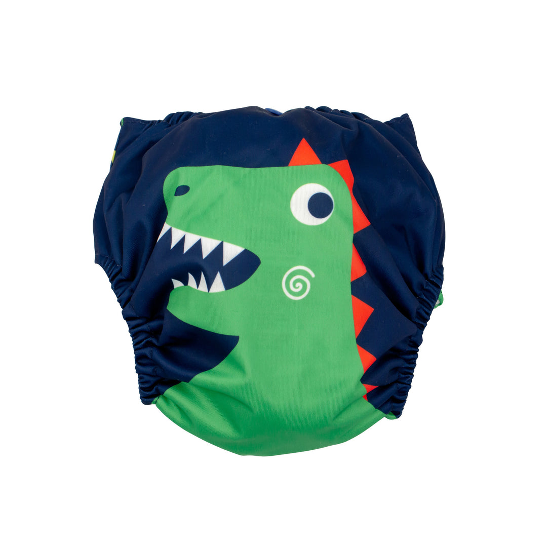 d - ZOOCCHINI - ReusablePocketDiaper DevinDinsr 2pk 7-35lb One Size Reusable Pocket Diaper with 2pk Insert - Devin the Dinosaur 810608033207