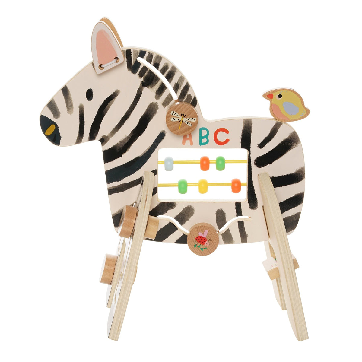 Toy R Us Zebra Wooden Activity Toy - Safari Zebra – Kidcentral Supply