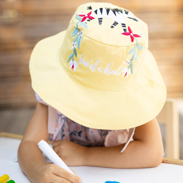 Kids UPF50+ Sun Hat - Leopard/Zebra