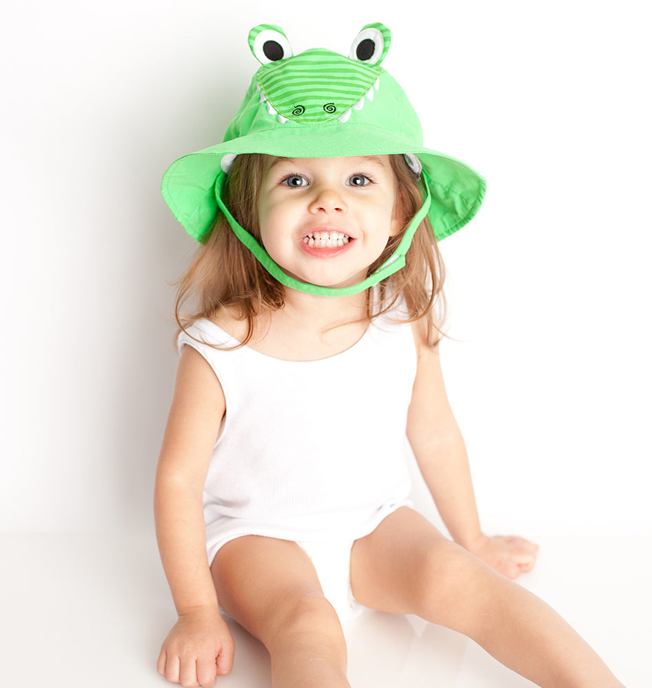 UPF50+ Baby Sun Hat - Alligator