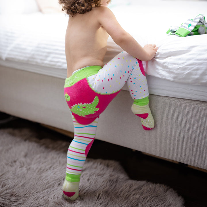 grip+easy™ Comfort Crawler Legging & Sock Set - Dai the Dinosaur