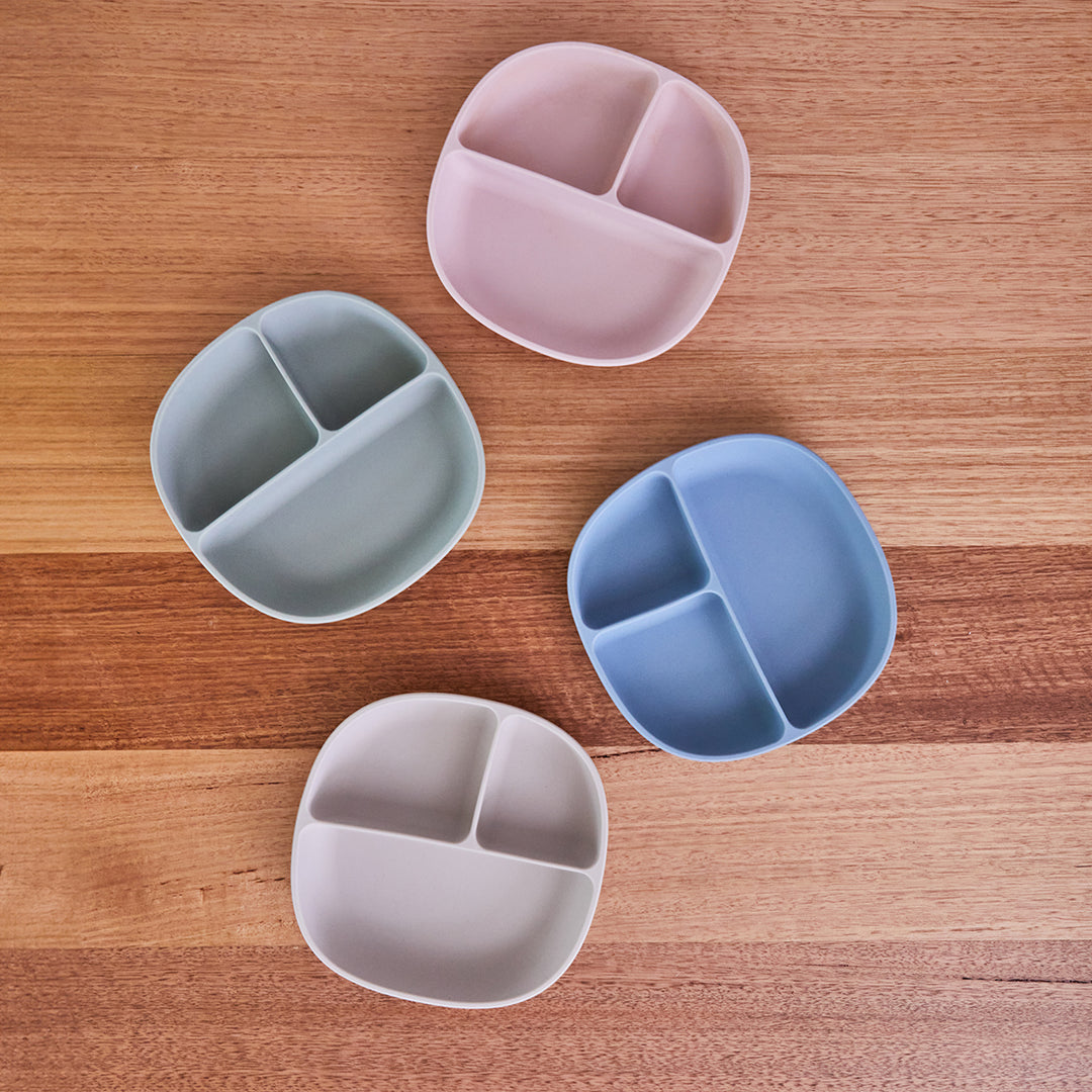 Silicone Plate + Lid - Blush