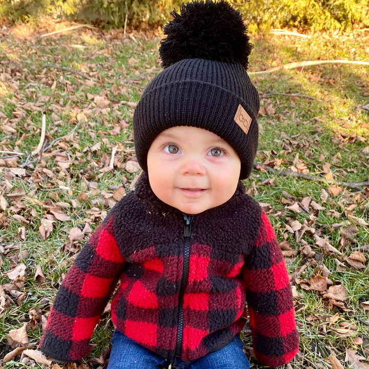 Babyfied Apparel - PomPom Toque - Black