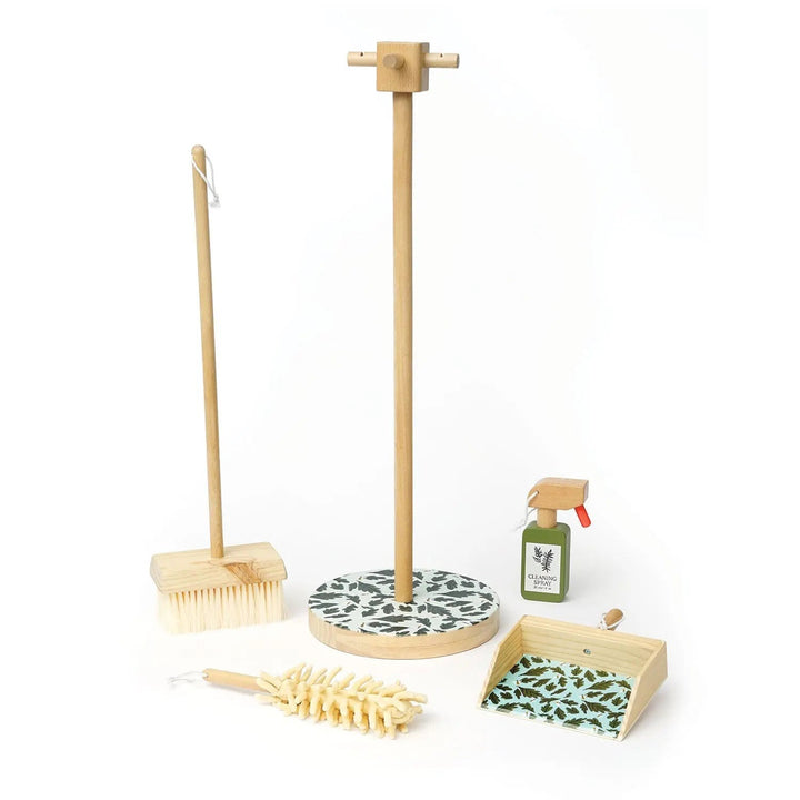 5pc Wooden Pretend Cleaning Set