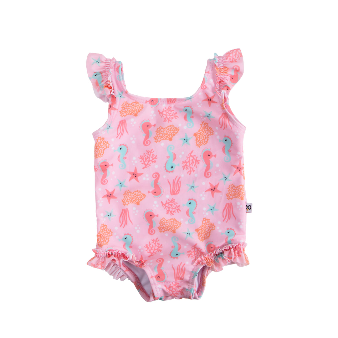 Baby Ruffled 1 Piece Swimsuit