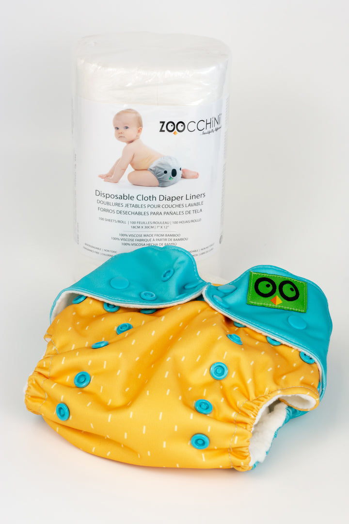 Disposable Cloth Diaper Liners - 100 sheets