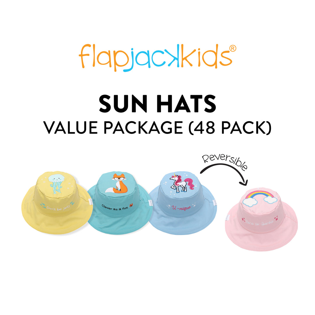 FlapJackKids - Reversible Sun Hats - 10% OFF with 48 Hat buy-in