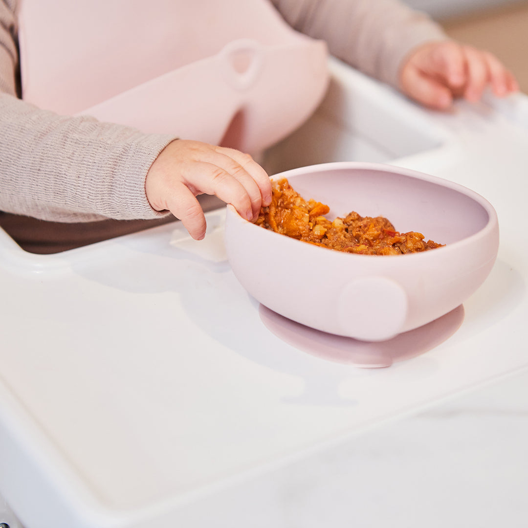 Silicone Bowl + Lid - Blush