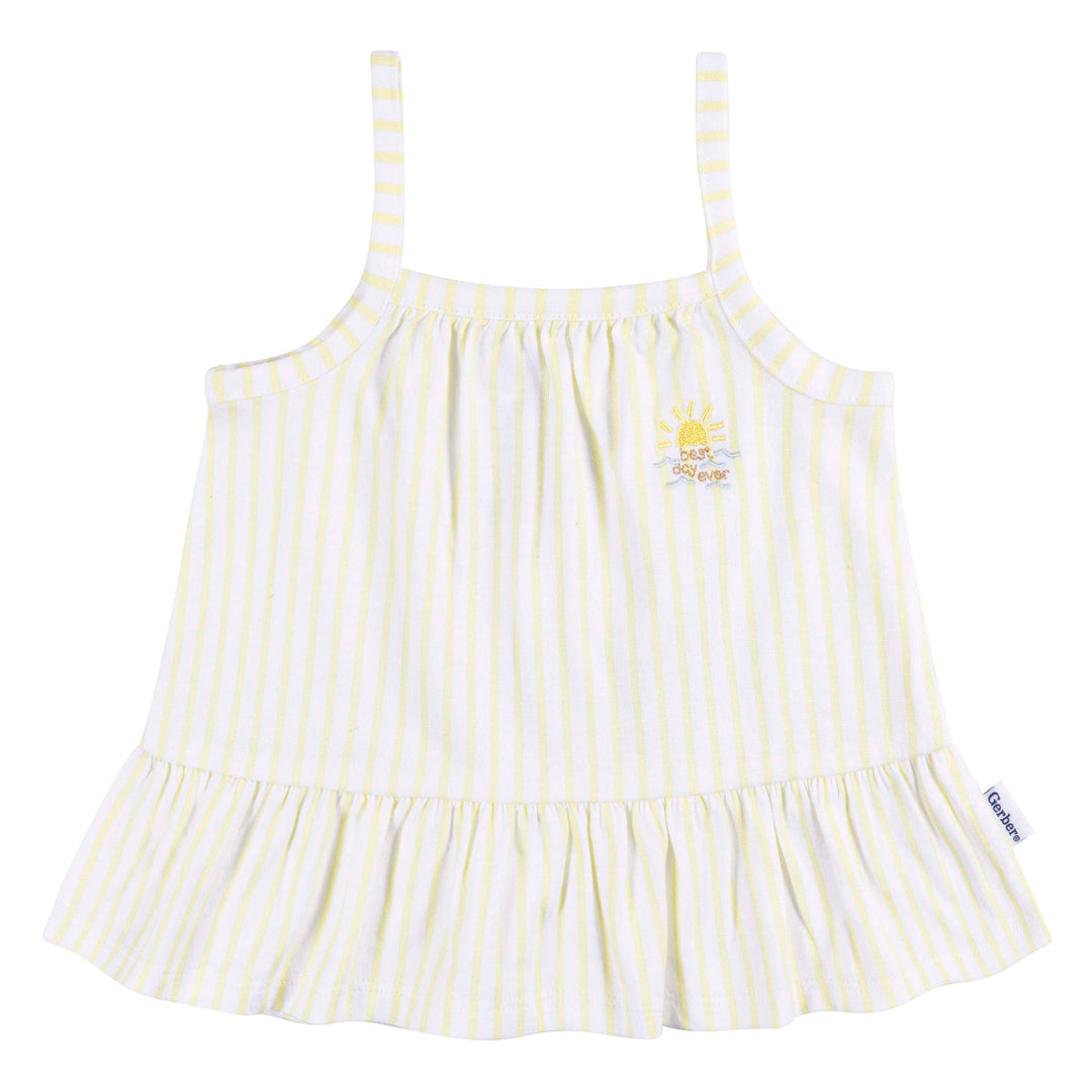 2pc Tunic + Diaper Set Girl - Stripe