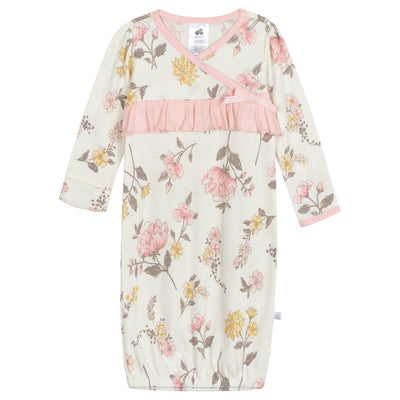 Just Born 1-Pack Baby Girls Vintage Floral Sleep N Play