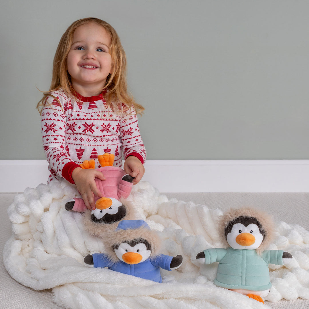 Holiday Puffy Coat Penguins Assortment - 7"