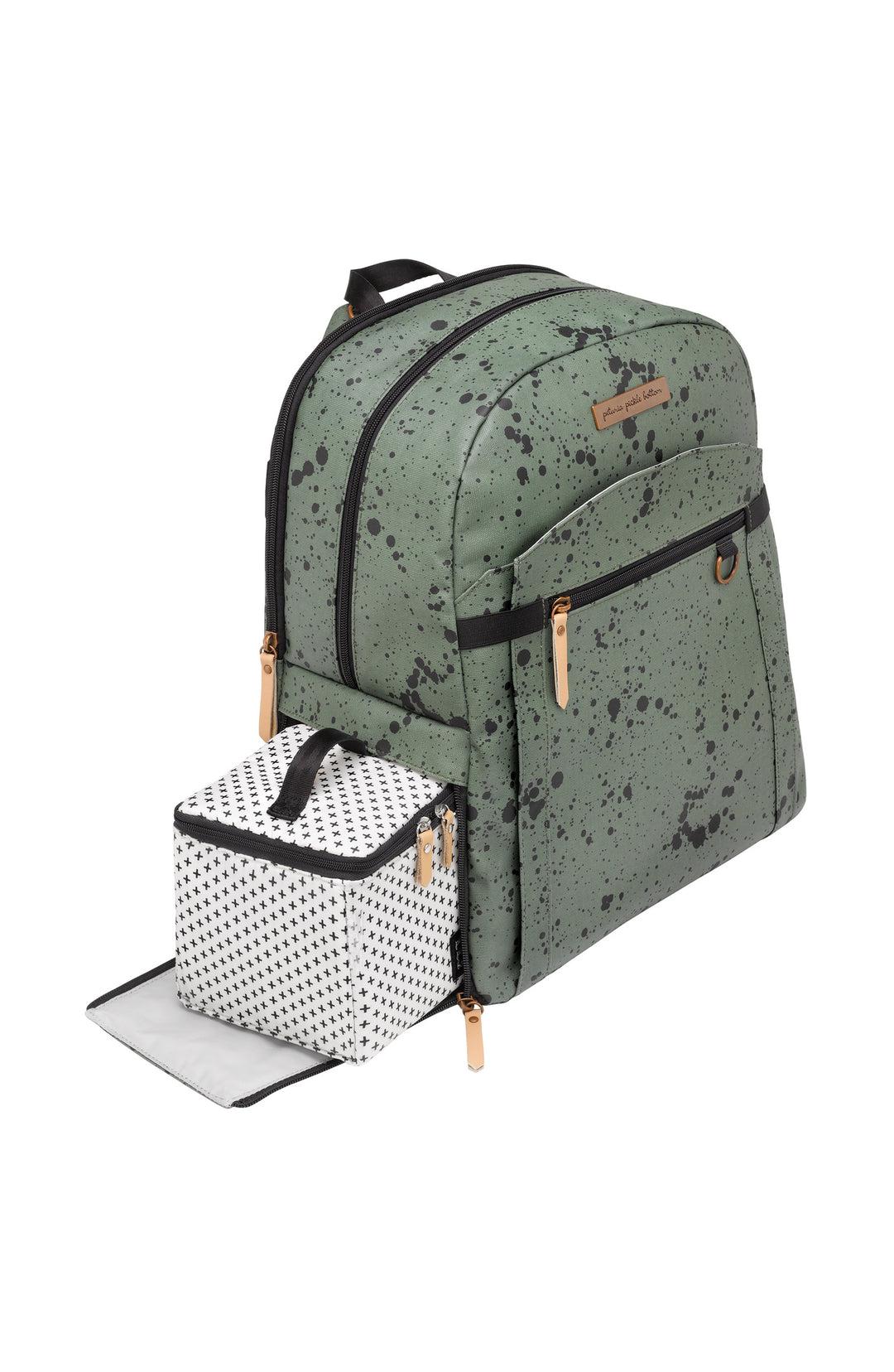 2-in-1 Provisions Backpack - Olive Ink Blot