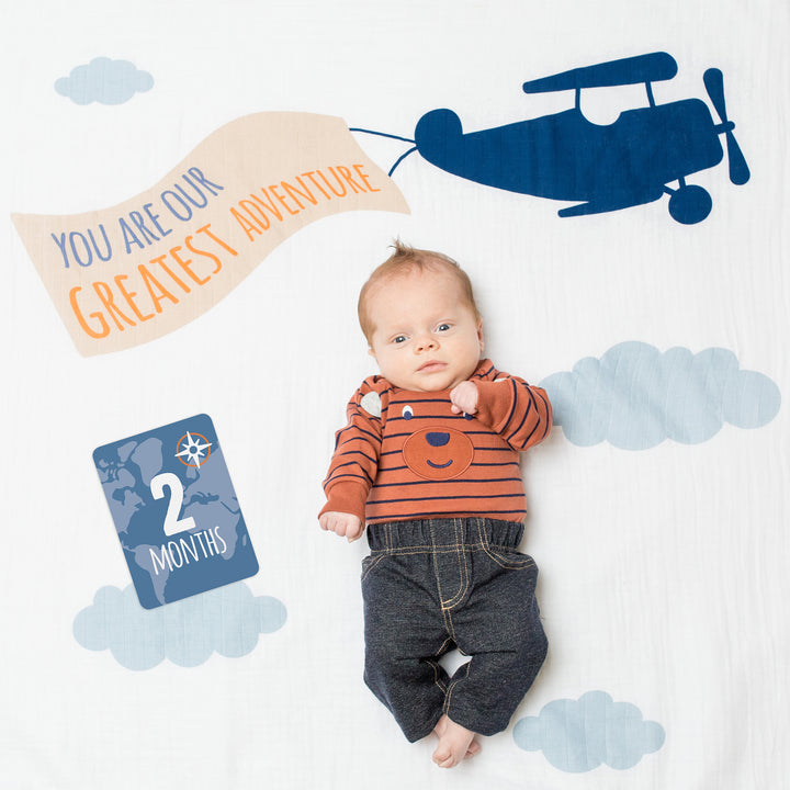 Baby's 1st Year Milestone Blanket - Greatest Adventure