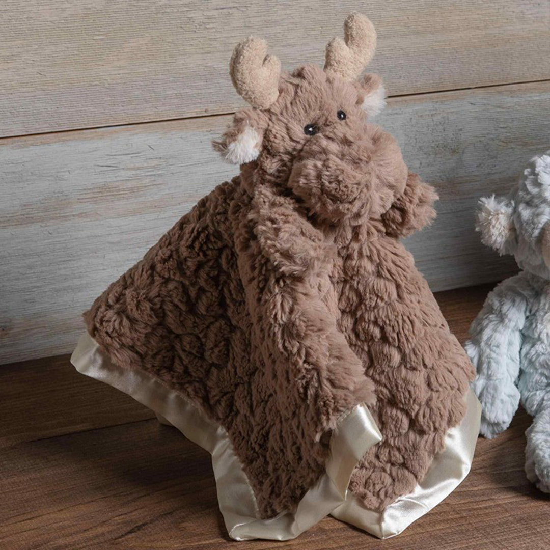 Putty Nursery Character Blanket - Moose - 12"