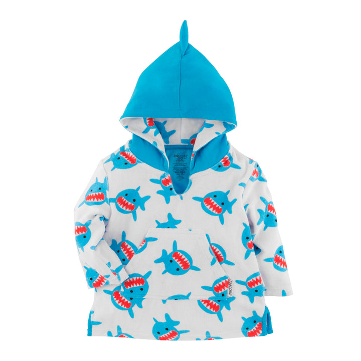 ZOOCCHINI - UPF50+ Baby Terry Swim Coverup Shark 0-12M UPF50+ Terry Swim Coverup - Shark 810608030022