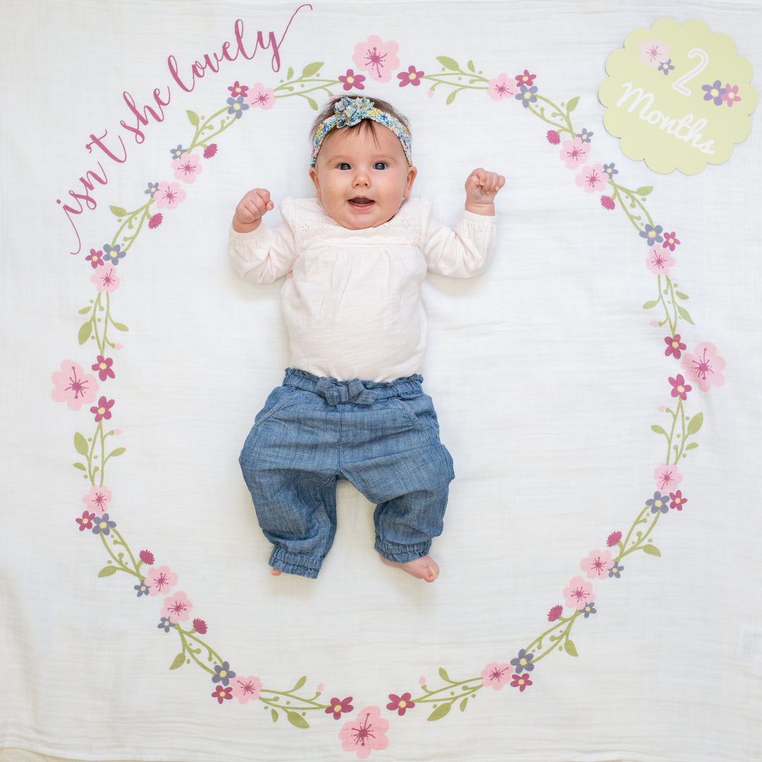 Baby's 1st Year Milestone Blanket   Isn't She Lovely