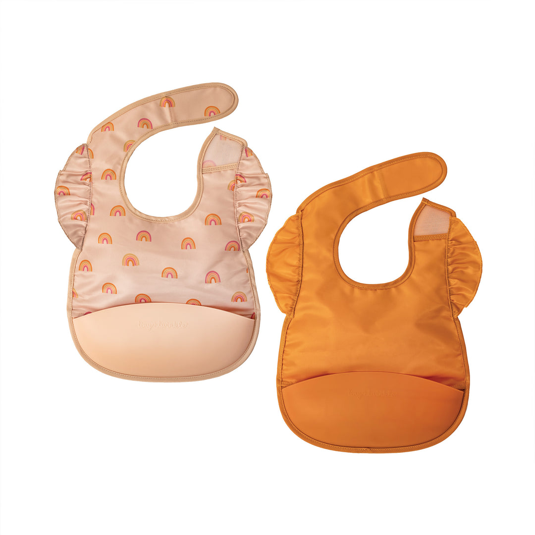 Mess-proof Silicone Pocket Bib - 2pk