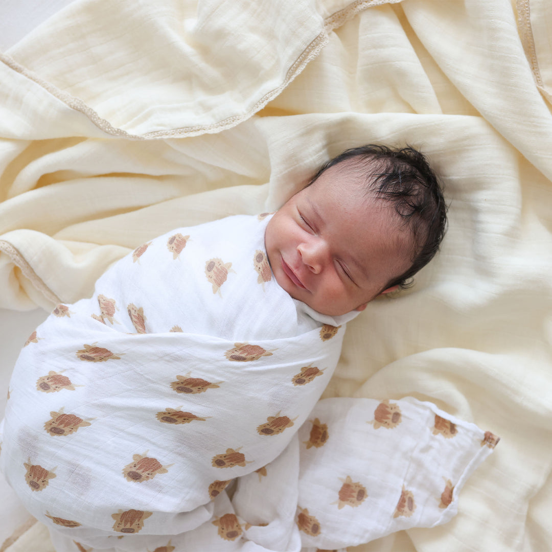 Cotton Muslin Swaddle Blanket - 40x40