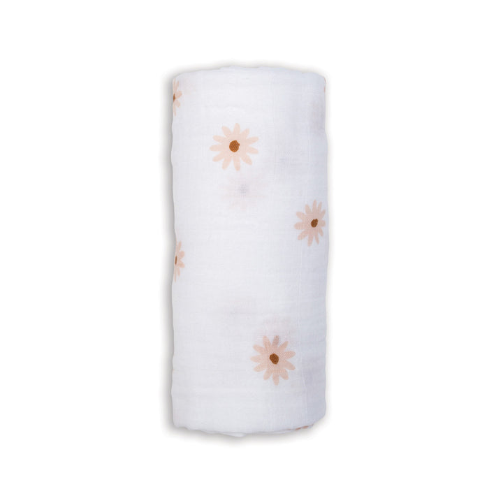 Lulujo - Swaddle Blanket Muslin Cotton LG - Daisies Swaddle Blanket Muslin Cotton LG- Daisies 628233454768