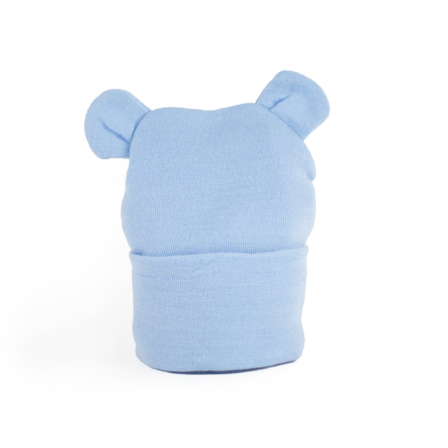 Kidcentral - Newborn Baby Knitted Hat - Ears - Blue Newborn Hat - Ears - Blue 808177020032