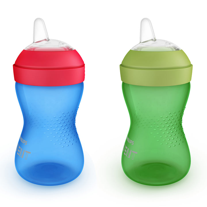 My Grippy Sippy Spout Cup - 10oz - Blue/Green - 2 pack